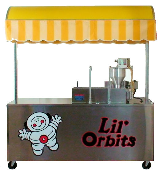 Lil' Orbits FSC-Series stainless steel mall kiosk vendor cart